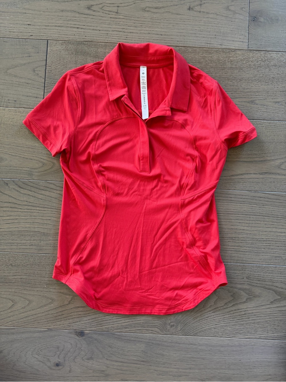 Lululemon Athletica Red Short-Sleeve Polo
